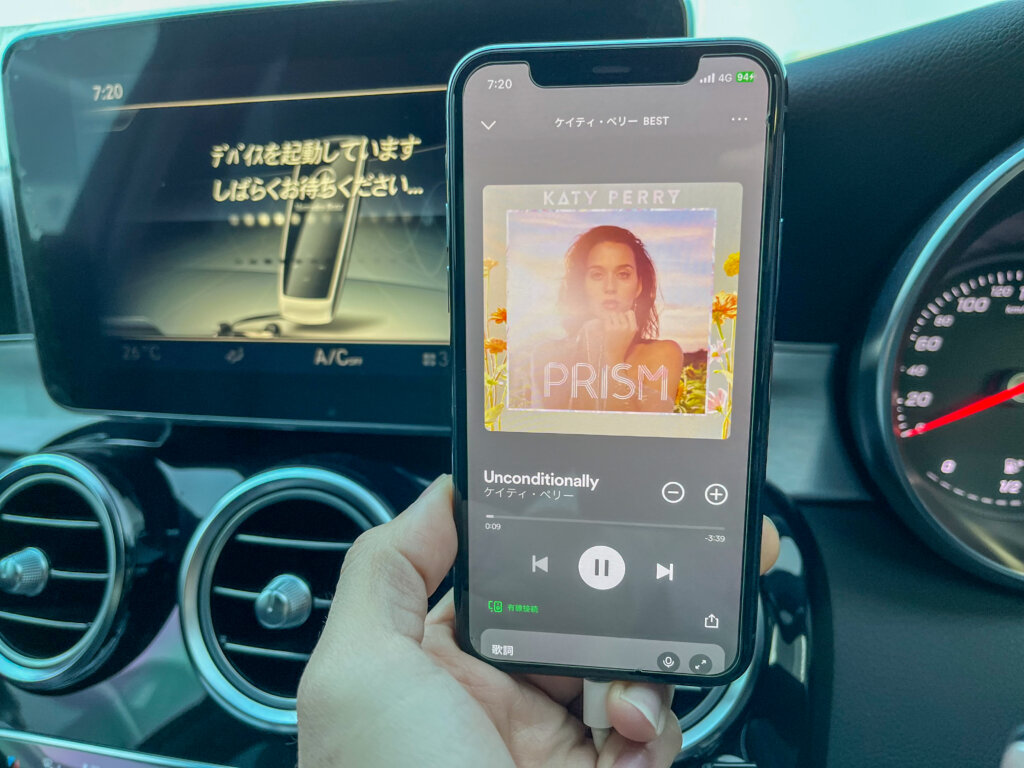 Iphone メルセデスベンツ　spotify